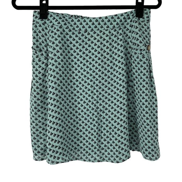 Francesca’s Paisley & Ivy Yacht Party Print Unlined Skirt with Pockets - Picture 1 of 8